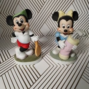 Disney Mickey & Minnie Figurine Set.